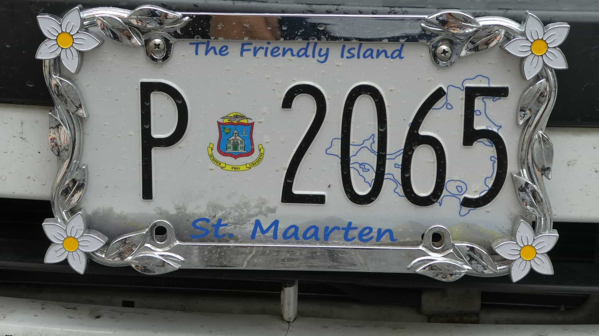 Philipsburg, St Maarten Number Plate