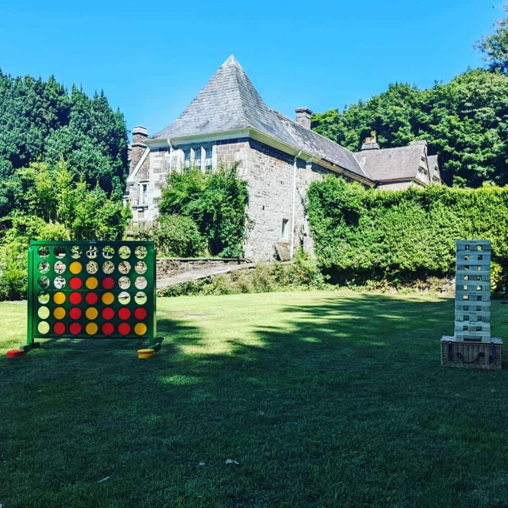 lewtrenchard manor super jenga connect 4 lawn games
